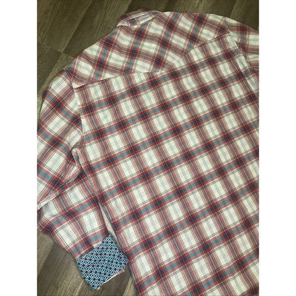 Wrangler 20X Competition Advanced Comfort Pearl Snap Shirt Men’s XL Flip Cuff - Picture 7 of 11